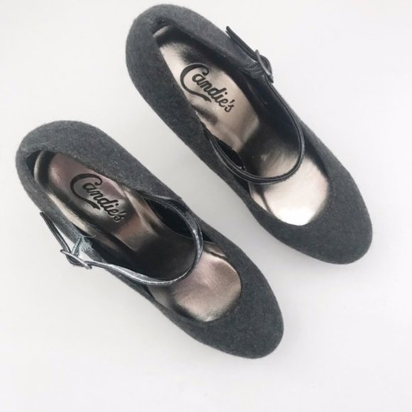 Candie's | Caprescotgrey Platform Heels NWT - Picture 2 of 7